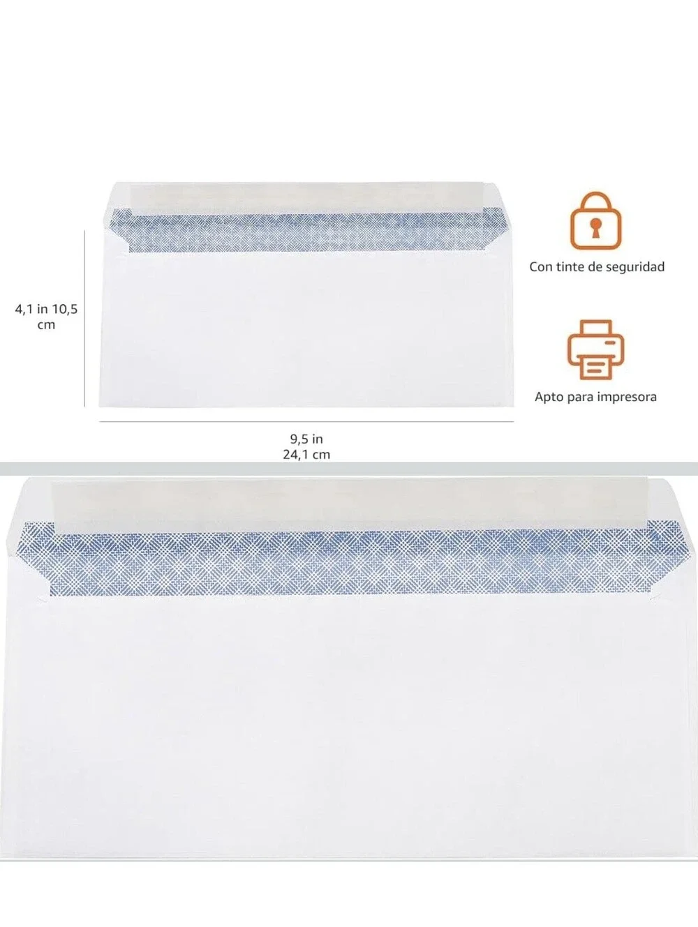Amazon Basics #10 Security Tinted Business Peel & Seal Envelopes 500 Pack